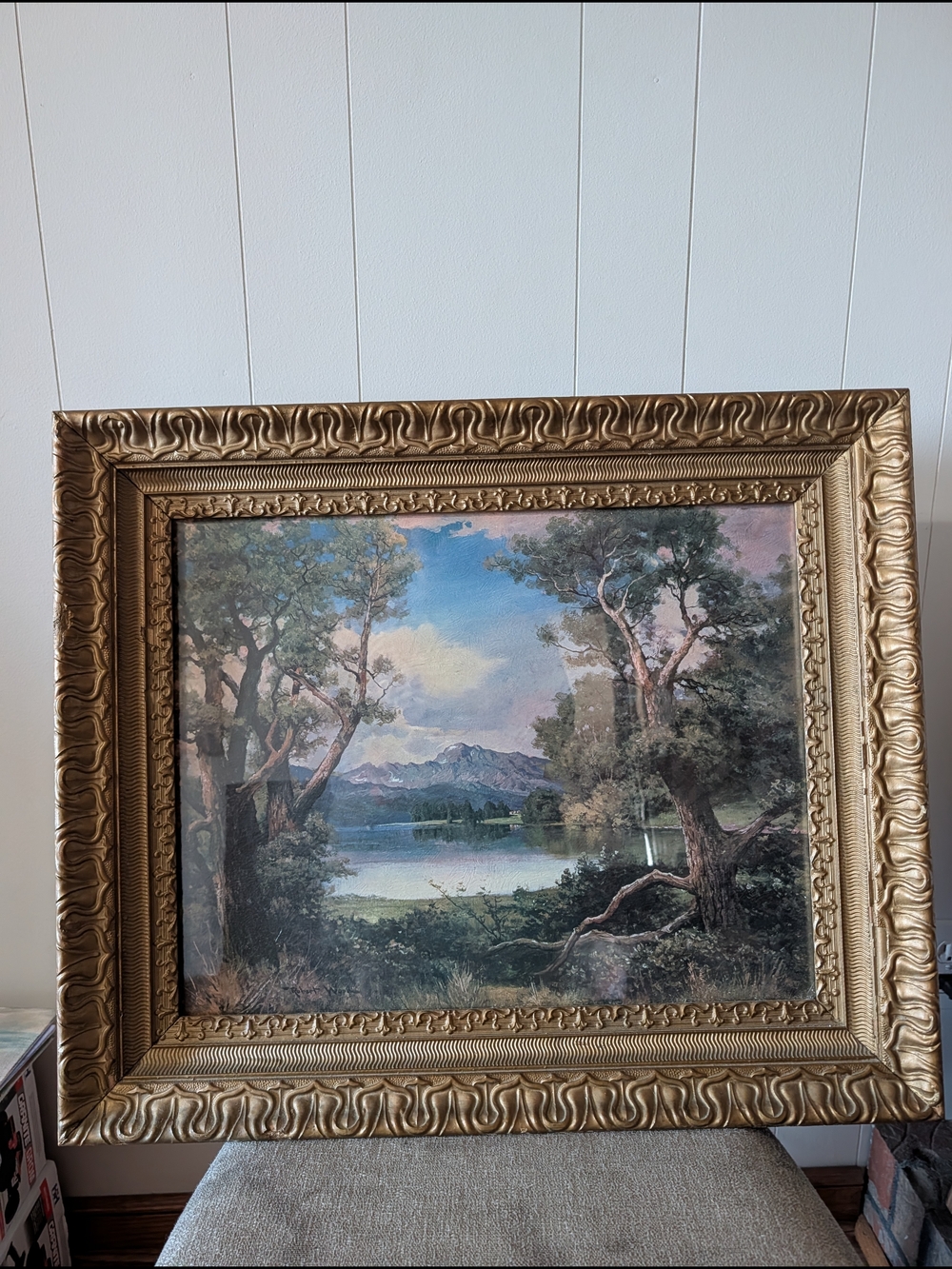 Classic Gold Framed Landscape Wall Art - Gold Robert Wood